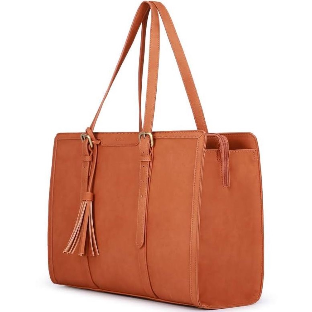 🍂🤎✨ Vegan leather laptop tote